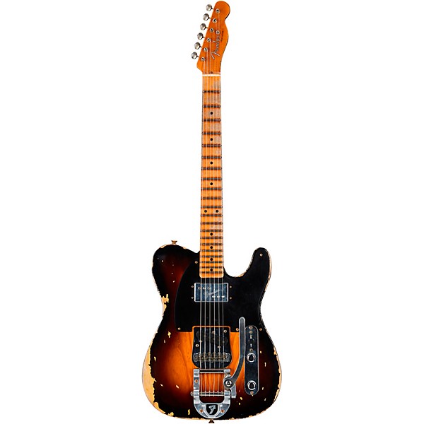 Fender Custom Shop Limited Edition Cunife Blackguard Telecaster Heavy Relic Electric Guitar Faded Aged Wide-Fade 2-Color S...