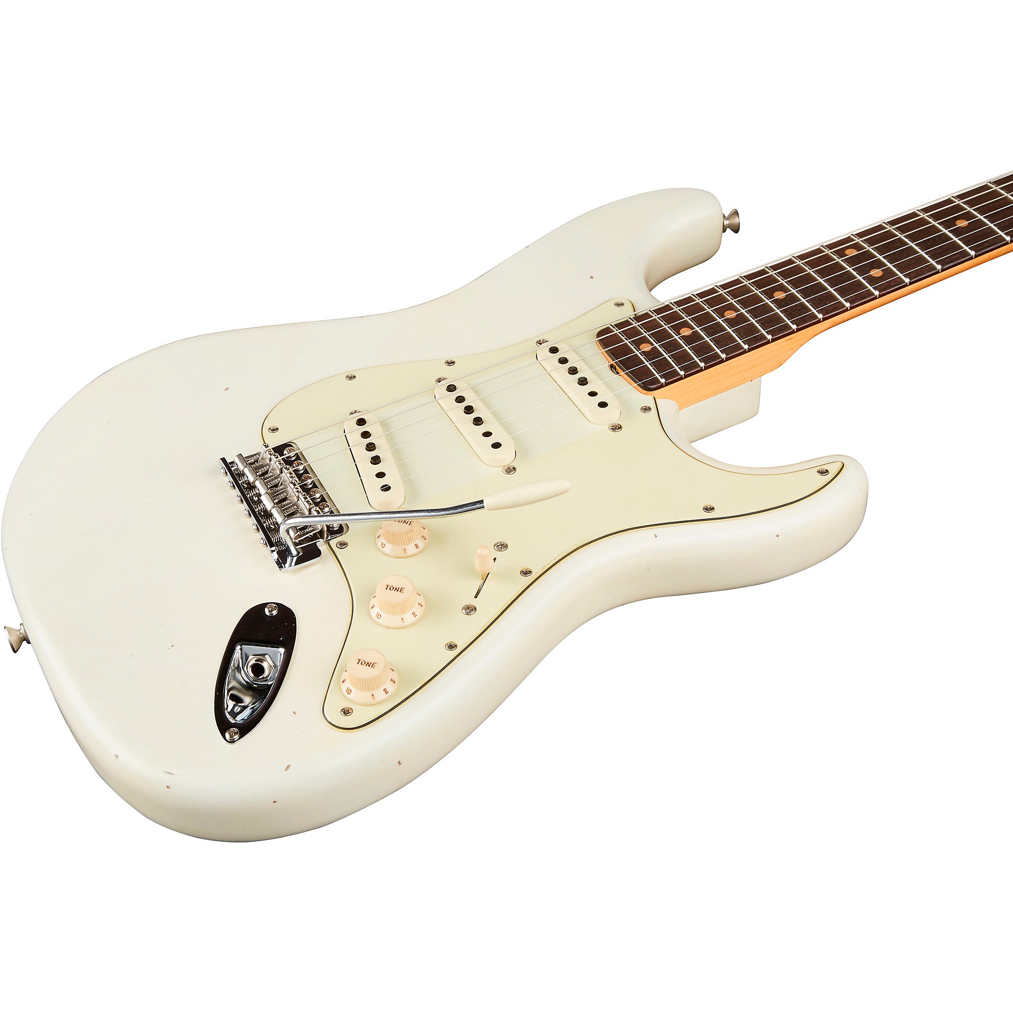 ◆ CustomElectr Relic OlympicWhiteStrato◆ Platinum Fender Custom Shop Limited-Edition 64 Stratocaster