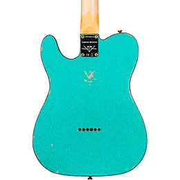 Fender Custom Shop Limited-Edition '60s Custom Telecaster Thinline Relic Maple Fingerboard Electric Guitar Aged Sea Foam Green Sparkle