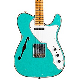 Fender Custom Shop Limited-Edition '60s Custom Telecaster Thinline Relic Maple Fingerboard Electric Guitar Aged Sea Foam G...