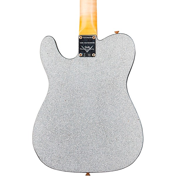 Fender Custom Shop Limited-Edition CuNiFe Telecaster Custom Journeyman Relic Electric Guitar Aged Silver Sparkle