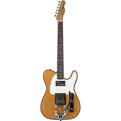 Fender Custom Shop Limited-Edition Cunife Telecaster Custom Journeyman Relic Electric Guitar Aged Gold Sparkle for sale