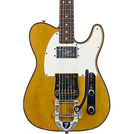 Fender Custom Shop Limited-Edition CuNiFe Telecaster Custom Journeyman Relic Electric Guitar Aged Chartreuse Sparkle