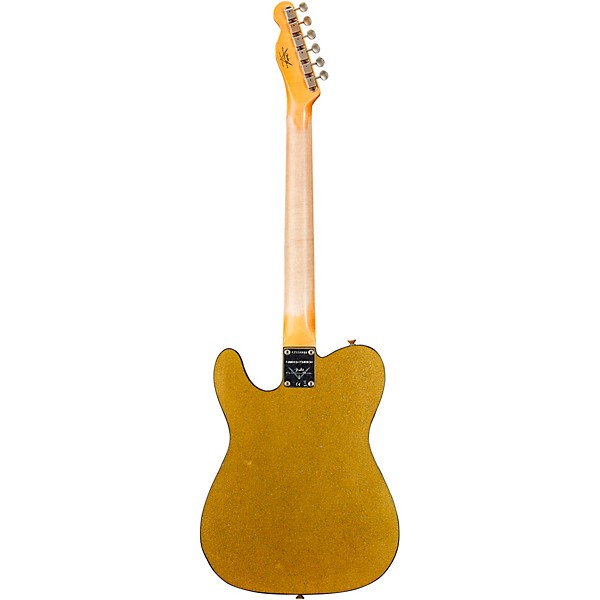 Fender Custom Shop Limited-Edition CuNiFe Telecaster Custom Journeyman Relic Electric Guitar Aged Chartreuse Sparkle
