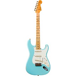 Fender Custom Shop Limited-Edition '57 Stratocaster Relic Electric Guitar Faded Aged Daphne Blue