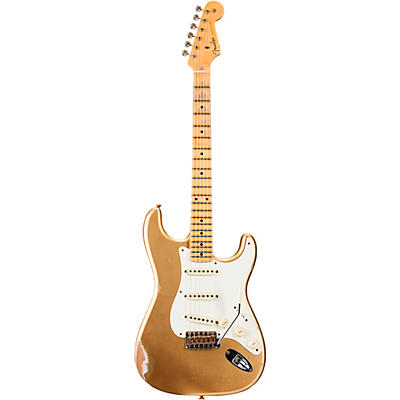 Fender Custom Shop Limited-Edition '57 Stratocaster Relic Electric Guitar Hle Gold for sale