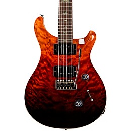 PRS Wood Library Custom 24 Electric Guitar Fire Red Gray Black Fade