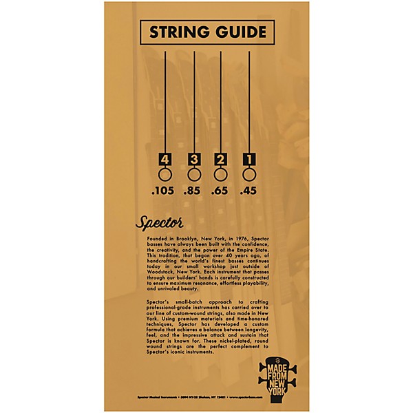 Spector 4-String Set - Nickel Round Wound - 45-105
