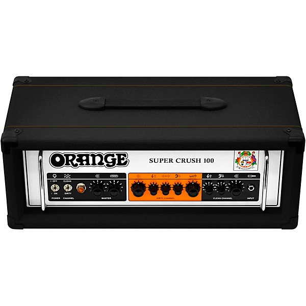 Open Box Orange Amplifiers Super Crush 100W Guitar Amp Head Level 1 Black