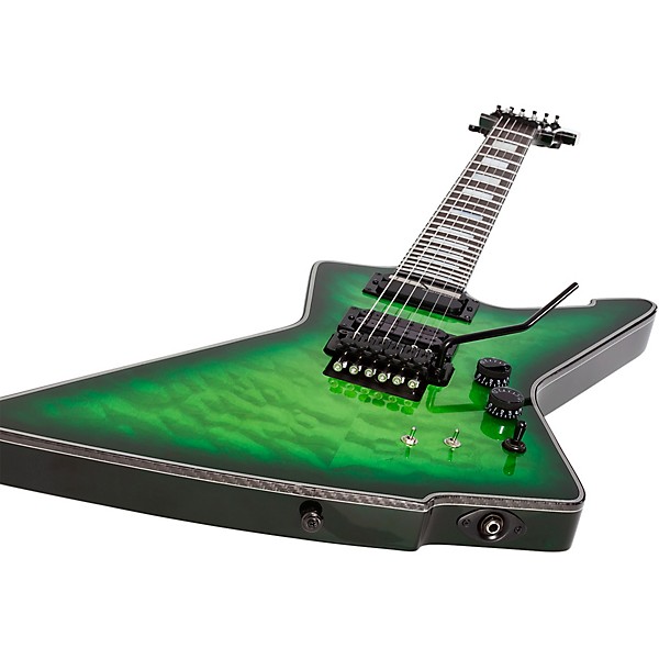 Schecter Guitar Research E-1 FR S Special-Edition Electric Guitar Green Burst