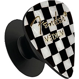 Fender Guitar Pick Shaped Phone Grip Checkered