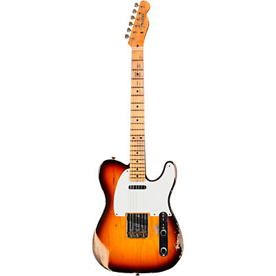 Fender Custom Shop Limited-Edition '58 Telecaster Heavy Relic Electric Guitar Faded Aged Chocolate 3-Color Sunburst for sale