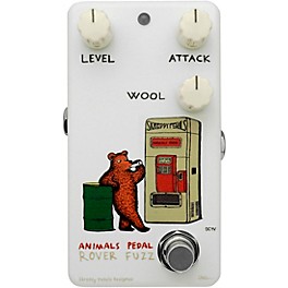 Open Box Animals Pedal Rover Fuzz V2 Effects Pedal Level 1 White