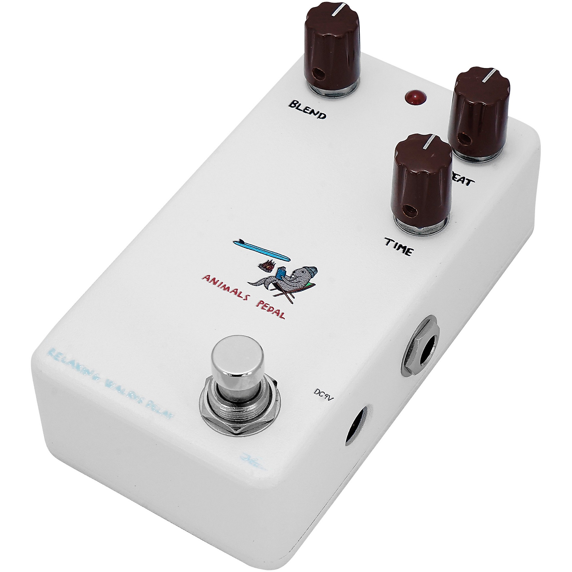 Animals Pedal Relaxing Walrus Delay V2 Effects Pedal White