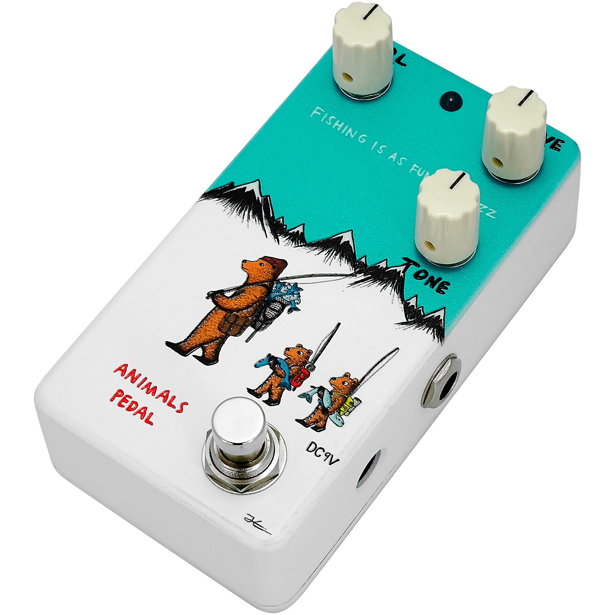 Clearance Animals Pedal Fishing Is As Fun As Fuzz V2 Effects Pedal White
