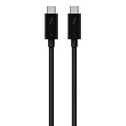 Belkin Thunderbolt 3 USB-C to USB-C Cable, 100W - 1.6 ft. 1.6 ft. / 0.5 m Black