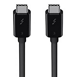 Open Box Belkin Thunderbolt 3 USB-C to USB-C Cable, 100W - 1.6 ft. Level 1 1.6 ft. / 0.5 m Black