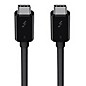 Open Box Belkin Thunderbolt 3 USB-C to USB-C Cable, 100W - 1.6 ft. Level 1 1.6 ft. / 0.5 m Black