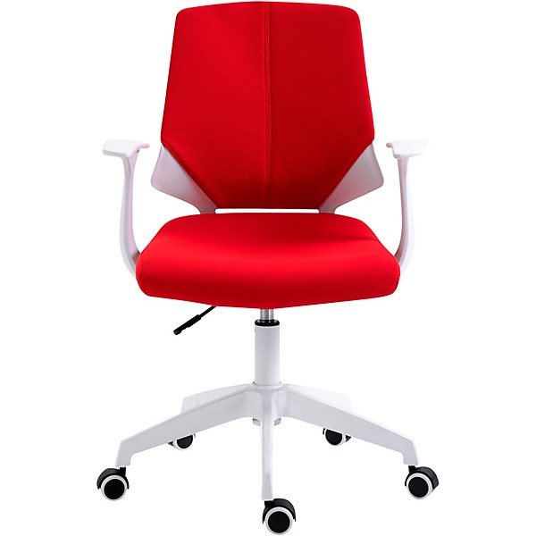 Techni Mobili Height-Adjustable Mid-Back Office Chair Red