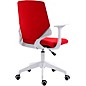 Techni Mobili Height-Adjustable Mid-Back Office Chair Red