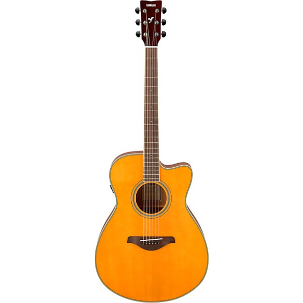 Yamaha FSC-TA TransAcoustic Concert Cutaway Acoustic-Electric Guitar Vintage Tint