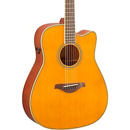 Yamaha FGC-TA TransAcoustic Dreadnou... Yamaha FGC-TA TransAcoustic Dreadnought Cutaway Acoustic-Electric Guitar Vintage Tint