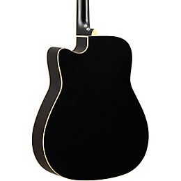 Yamaha FGC-TA TransAcoustic Dreadnought Cutaway Acoustic-Electric Guitar Black