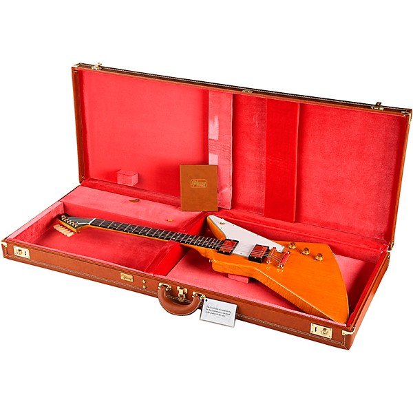 Gibson Custom 1958 Korina Explorer White Pickguard Electric Guitar Natural