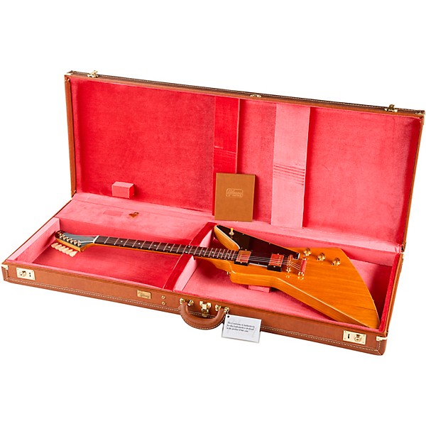 Gibson Custom 1958 Korina Explorer Black Pickguard Electric Guitar Natural