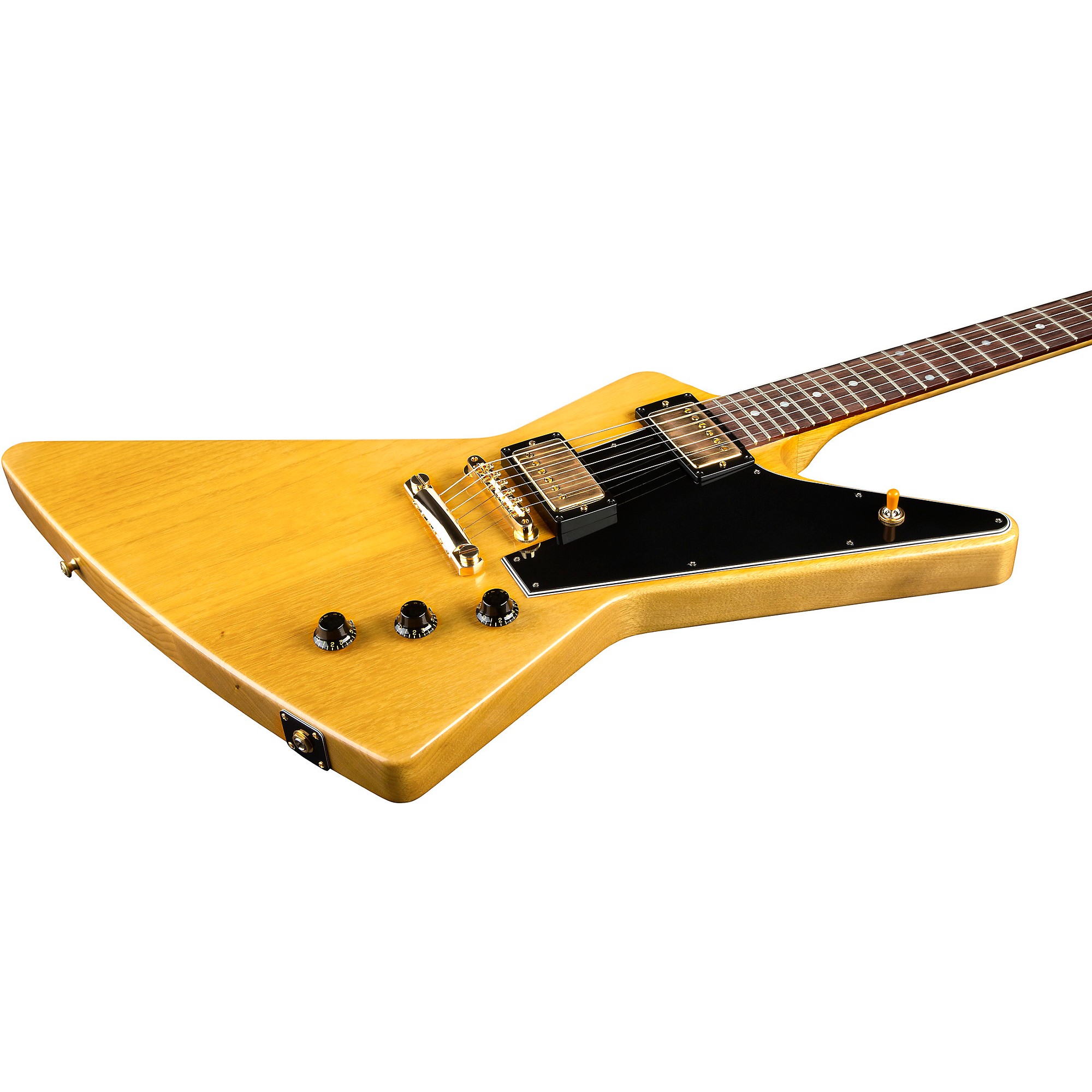 Platinum Gibson Custom 1958 Korina Explorer Black Pickguard