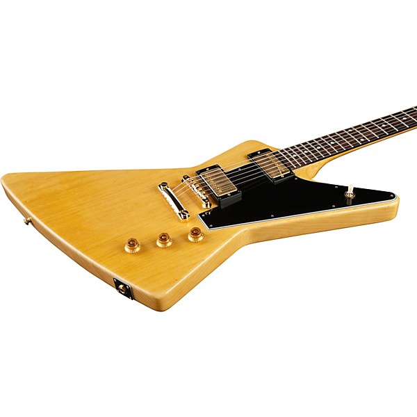 Gibson Custom 1958 Korina Explorer Black Pickguard Electric Guitar Natural