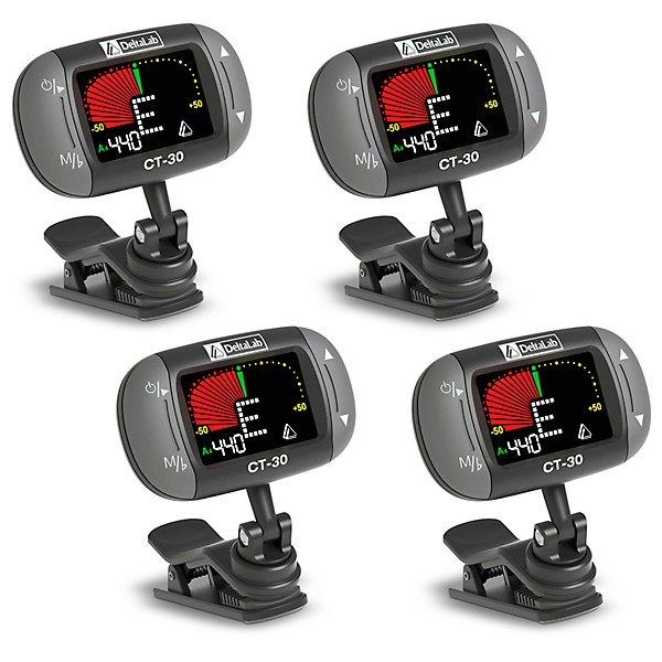 DeltaLab CT-30 Clip-On Tuner 4-Pack