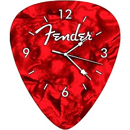 Fender Pick-Shaped Wall Clock Red Fender Pick-Shaped Wall Clock Red