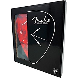 Fender Pick-Shaped Wall Clock Red