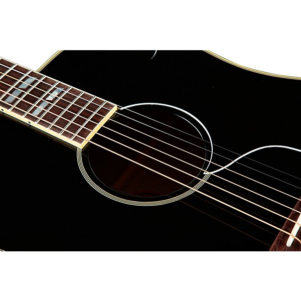 Open Box Gibson Elvis Dove Acoustic-Electric Guitar Level 2 Ebony 197881140373