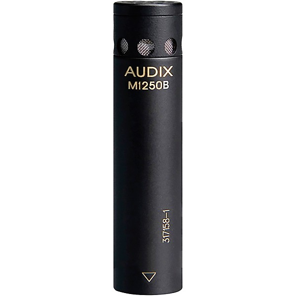 Audix M1250BHC Miniature Hypercardioid Condenser Microphone Black