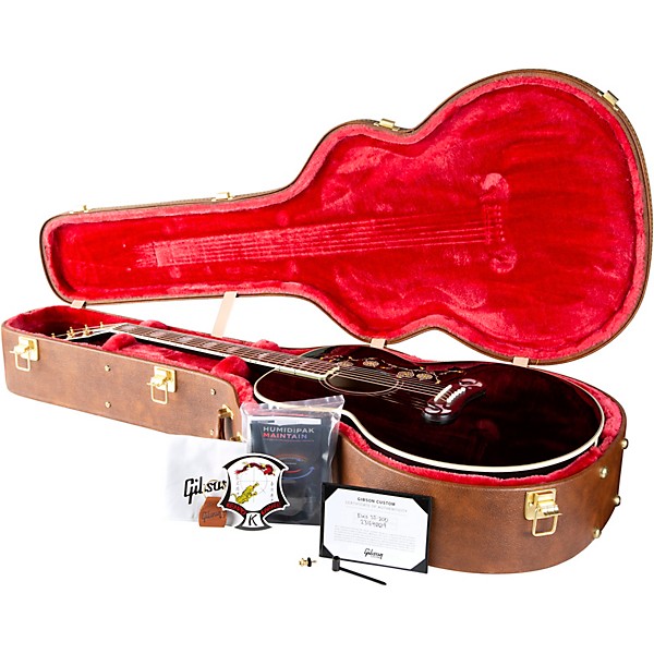 Platinum Gibson Custom Elvis SJ-200 Acoustic-Electric Guitar