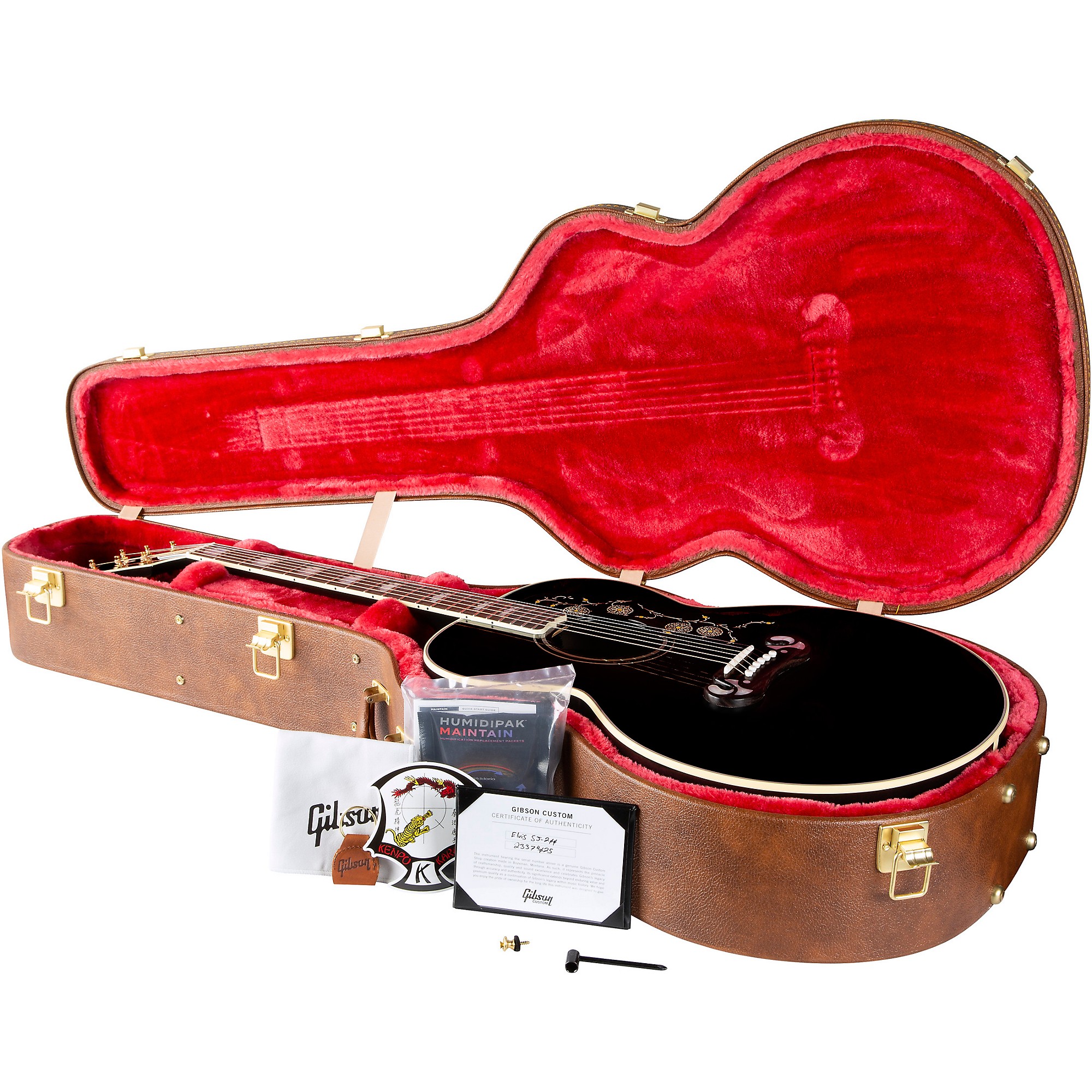 Platinum Gibson Custom Elvis SJ-200 Acoustic-Electric Guitar