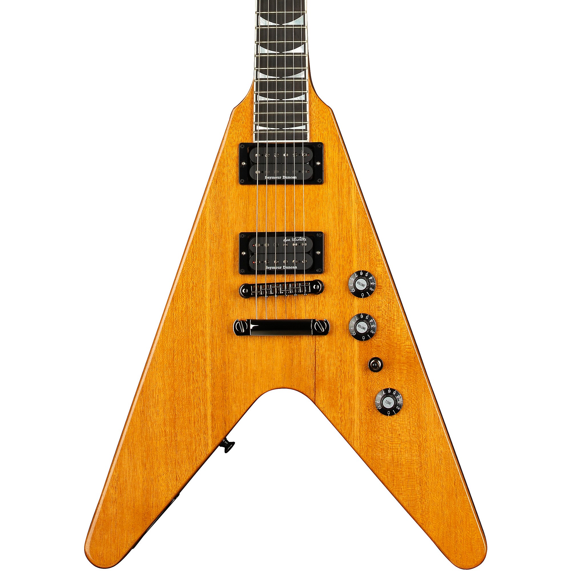 Gibson Dave Mustaine Flying V EXP Electric Guitar Antique Natural