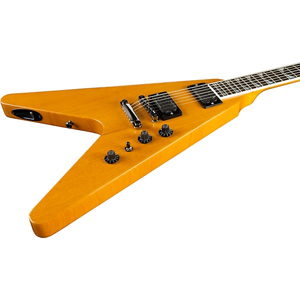 Gibson Dave Mustaine Flying V EXP Electric Guitar Antique Natural