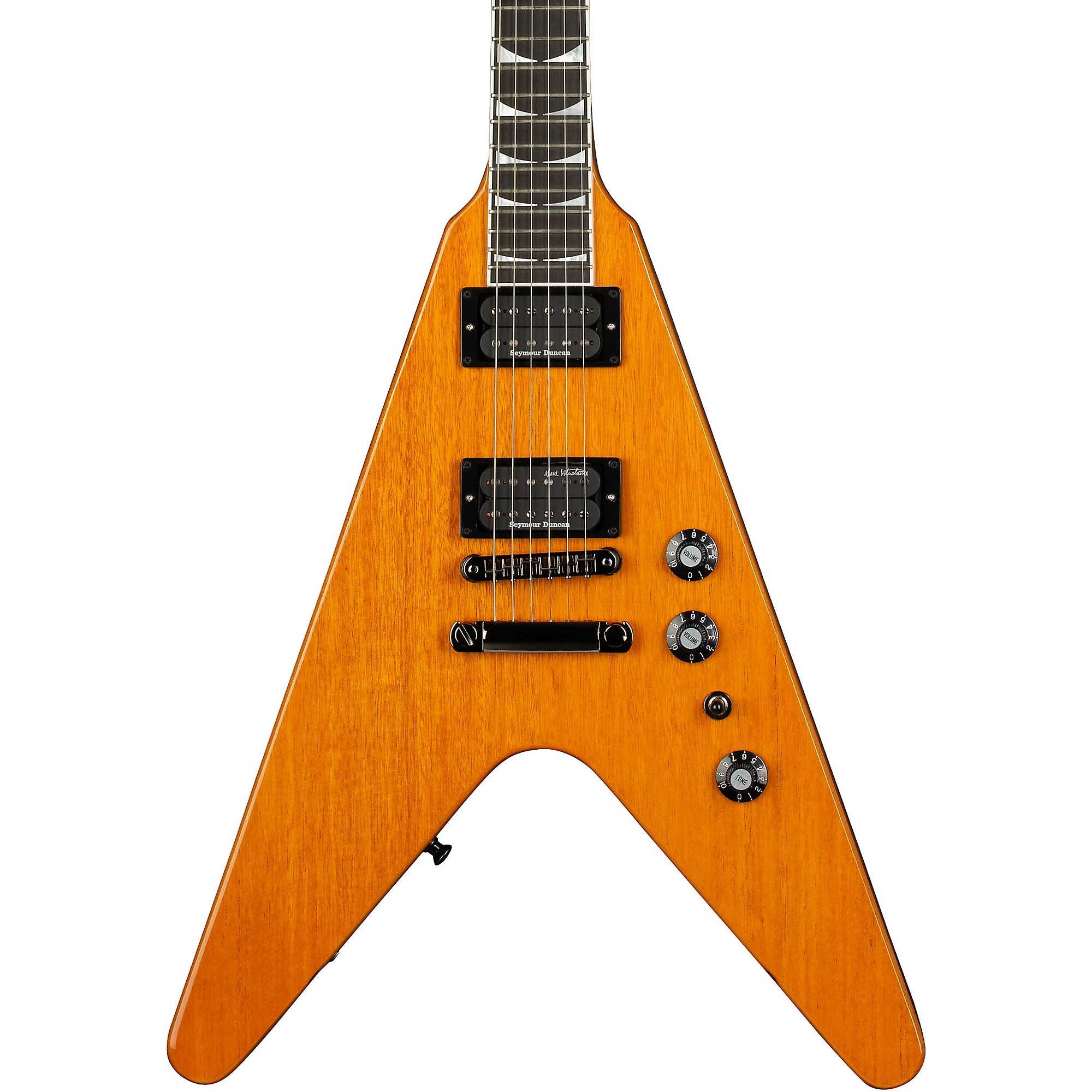 Gibson Dave Mustaine Flying V EXP Electric Guitar Antique Natural
