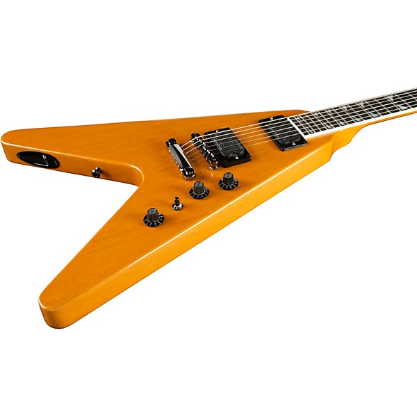 Gibson Dave Mustaine Flying V EXP Electric Guitar Antique Natural