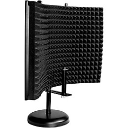 Gator GFW-MICISO1216 Portable Desktop 12 x 16" Microphone Isolation Shield with Round Base Stand