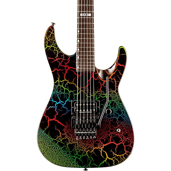 ESP LTD M1 CUSTOM '87 Electric Guitar Rainbow Crackle