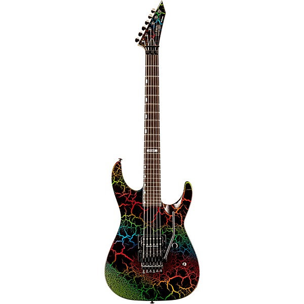 ESP LTD M1 CUSTOM '87 Electric Guitar Rainbow Crackle