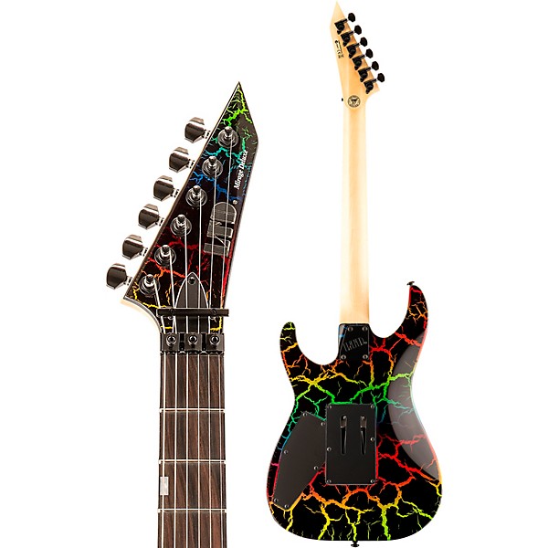 ESP LTD MIRAGE DELUXE '87 Electric Guitar Rainbow Crackle