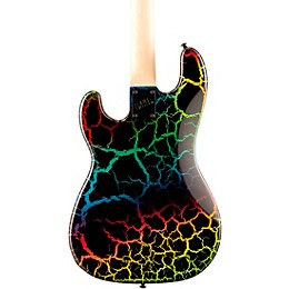 ESP LTD SURVEYOR '87 Electric Bass Rainbow Crackle