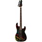 ESP LTD SURVEYOR '87 Electric Bass Rainbow Crackle