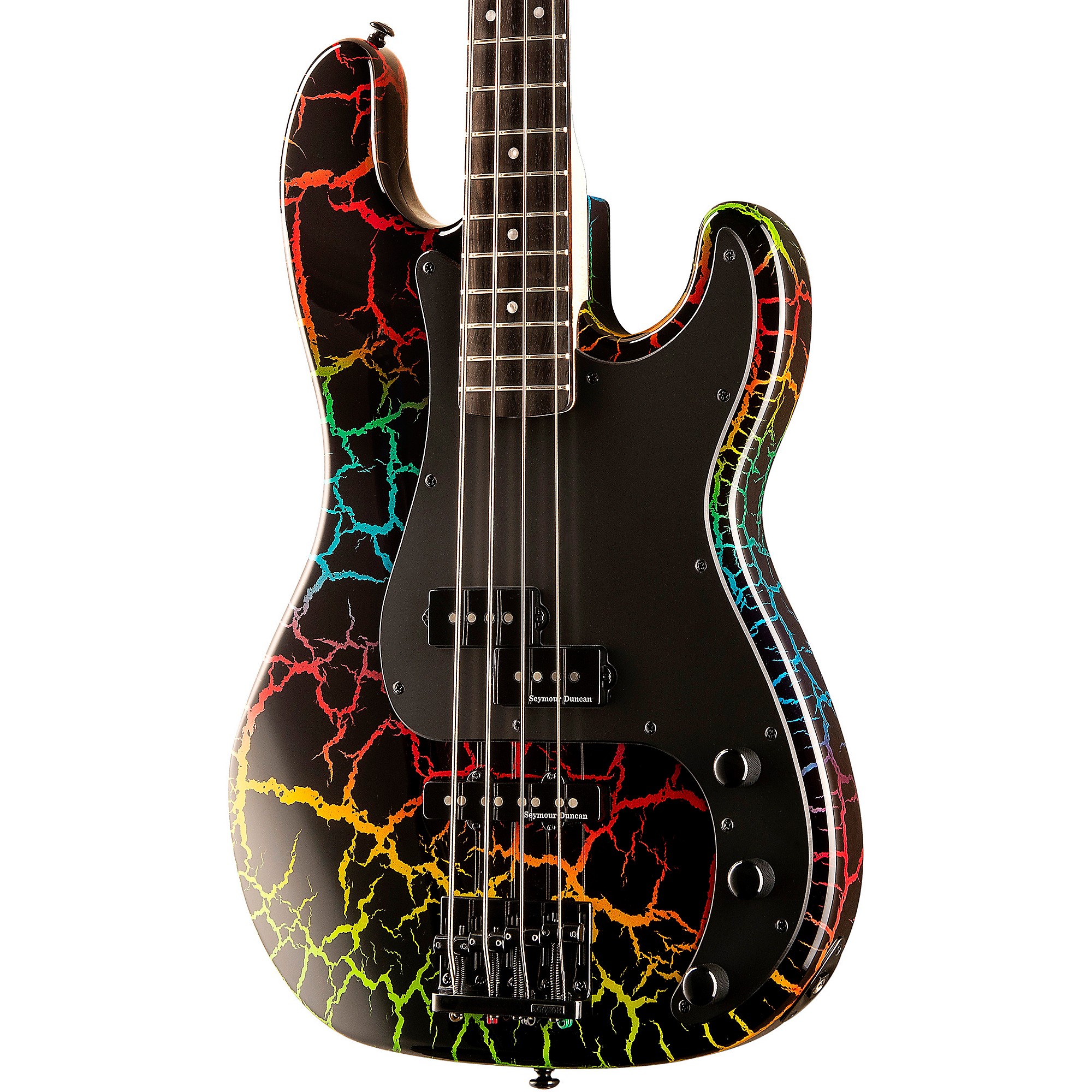 ESP LTD SURVEYOR '87 Electric Bass Rainbow Crackle | Guitar Center
