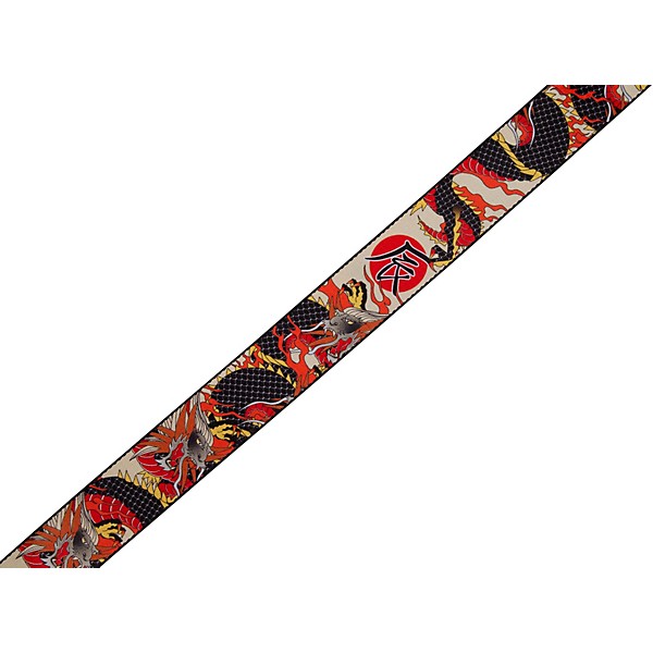 Levy's MPD2-123 Polyester Guitar Strap Japanese Traditional Dragon